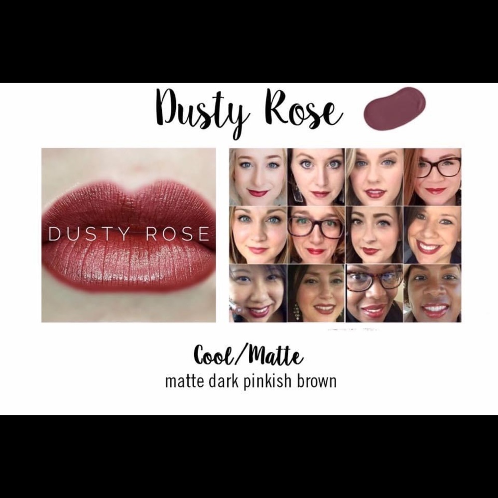 Unicorn color! Dusty Rose Lipsense.